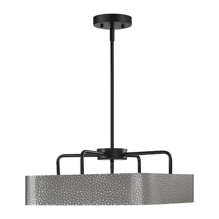 Westinghouse Chandelier SemiFlush- 40W 3-Light Stella Mira Wlnt Bnds Brshd Nkl Candelabra 6125700